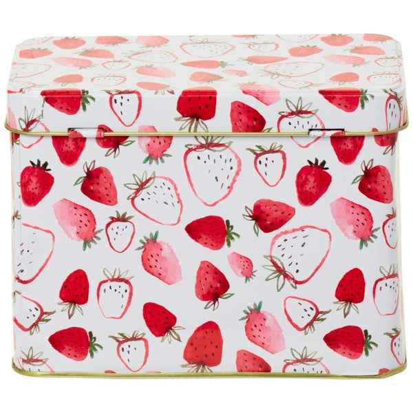 C.R.Giboson Recipe Box Strawberry Fields Kitchen Art