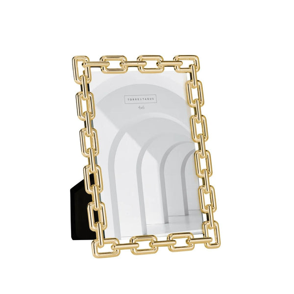 4x6 Picture Frame | Chain Link Gold