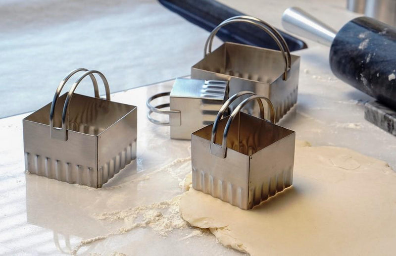 RSVP Endurance Rippled Square Cutter Set | Kitchen Art