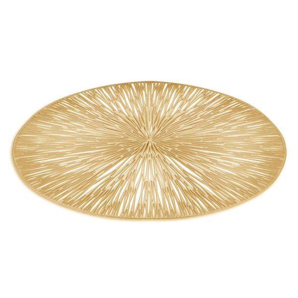 Round Gold Cosmos Placemat Set | Kitchen Art | Wrapt
