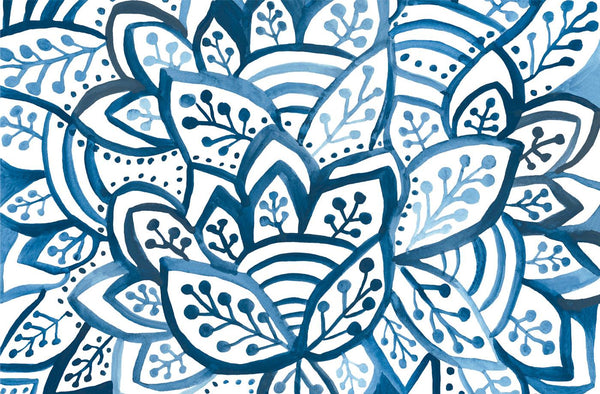 Lucy Grymes Placemat Pad | Blue Burst | Kitchen Art 