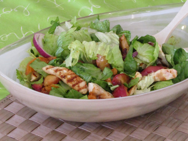 Grilled Fruit and Chicken Salad