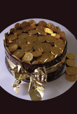 Chanukah Gelt Cake