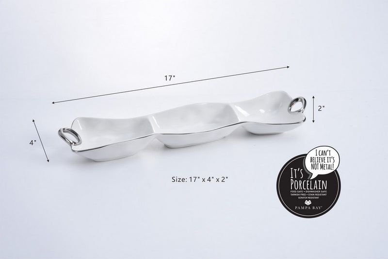3 Section Dish - Handle with Style