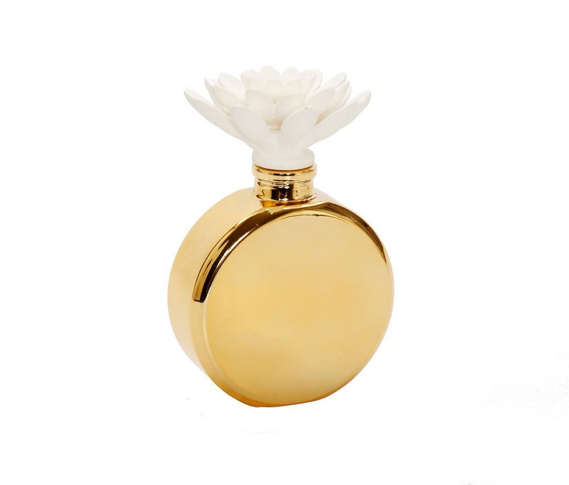 Diffuser | Gold/Flower Lid | Iris & Rose