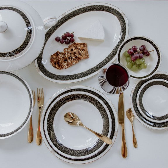 Normand Black Dinnerset for 6
