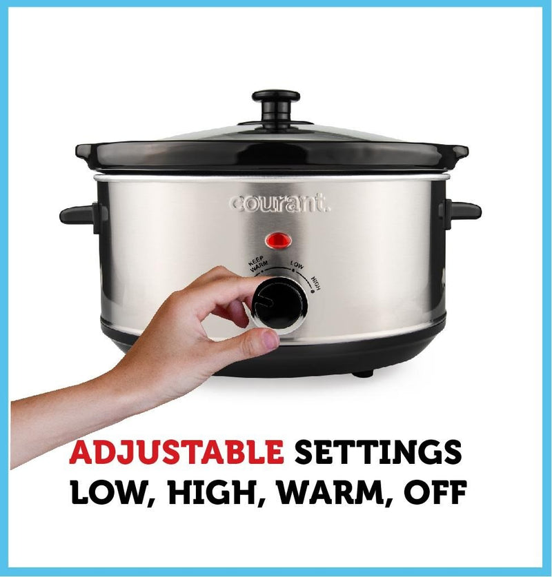 Slow Cooker | 3.5Qt Oval | Stainless