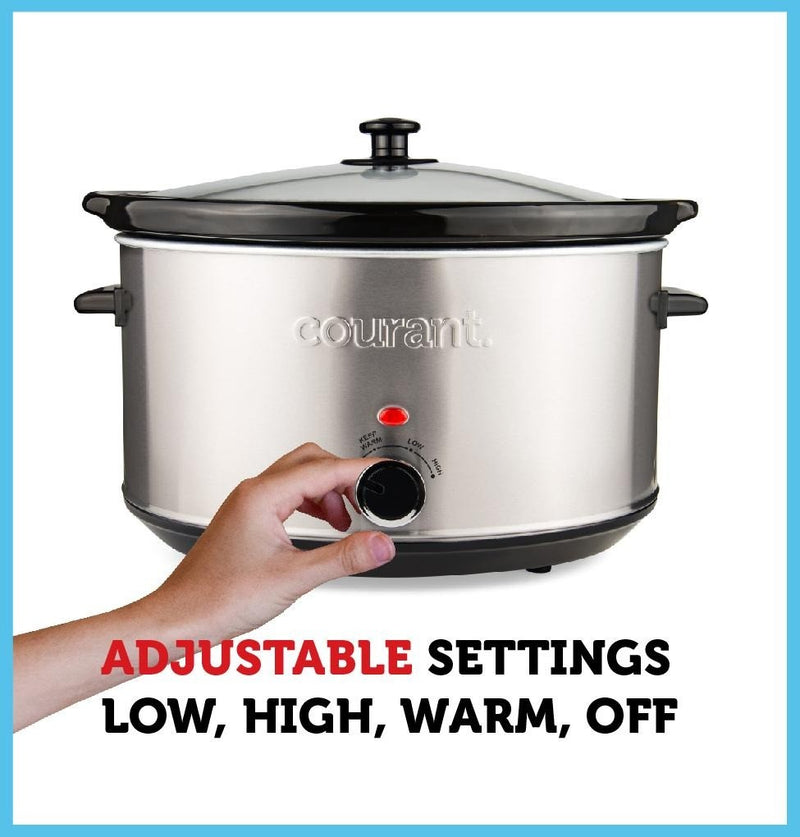 Slow Cooker | 8.5 Qt Stainless Steel Oval