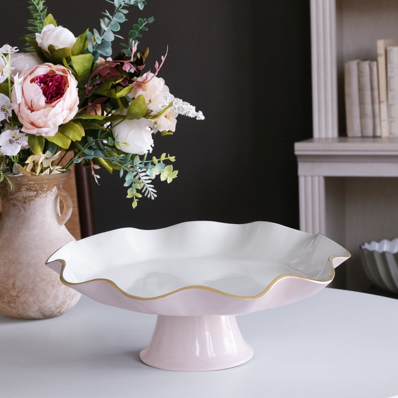 Encanto Pedestal Plate | Camellia Carola