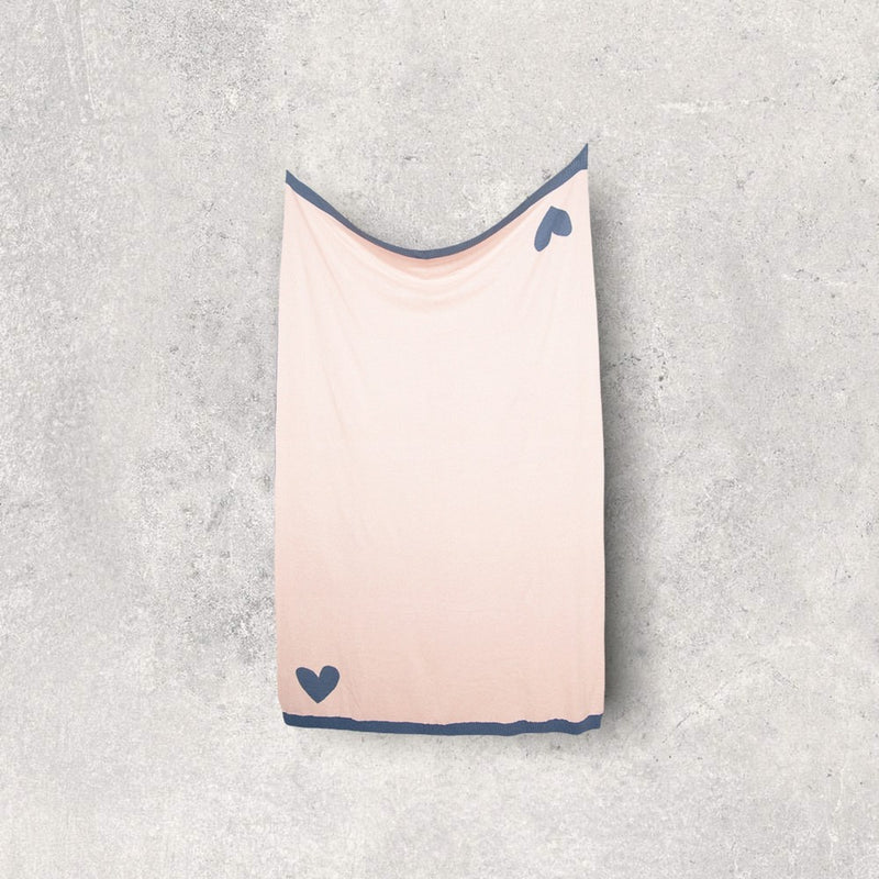 Travel Set | Marine/Pink Reversible Hearts