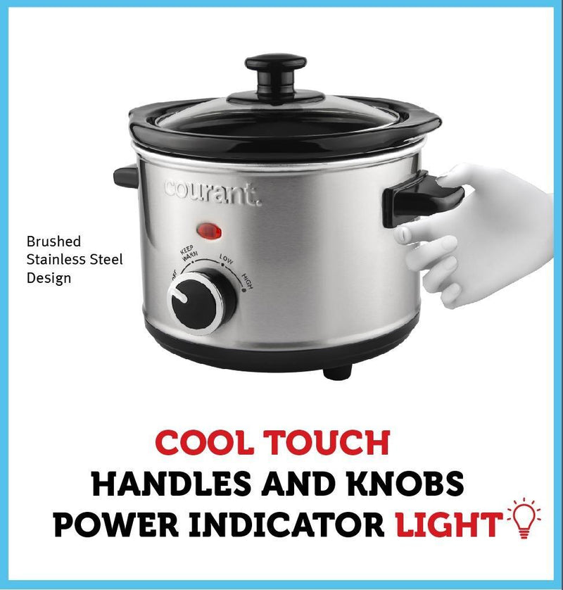 Slow Cooker | 1.6Qt | Stainless