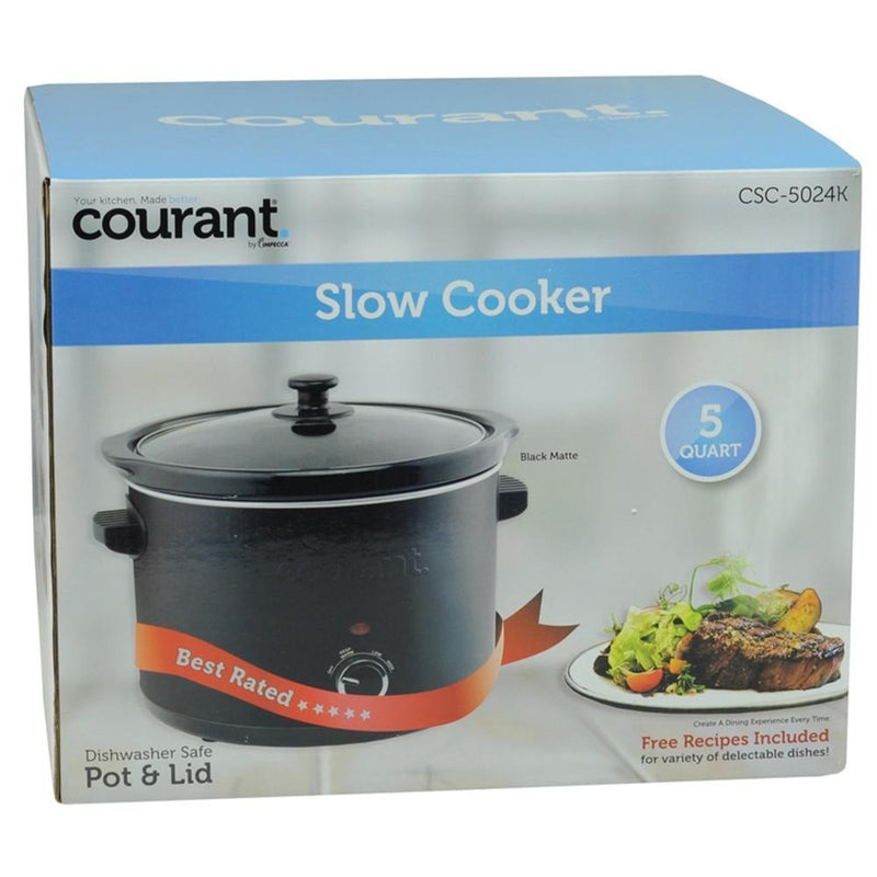 Slow Cooker | 5.5 Qt | Black