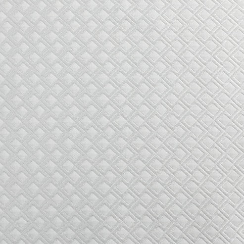 Tablecloth | White Geometric Jacquard