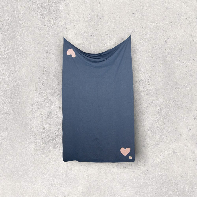 Travel Set | Marine/Pink Reversible Hearts