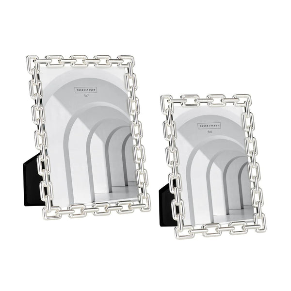 4x6 Picture Frame | Chain Link Silver
