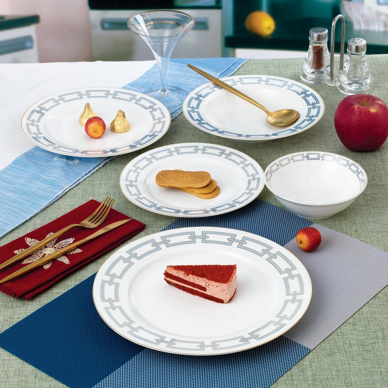20 Piece Dinnerset | Abbey Light Blue