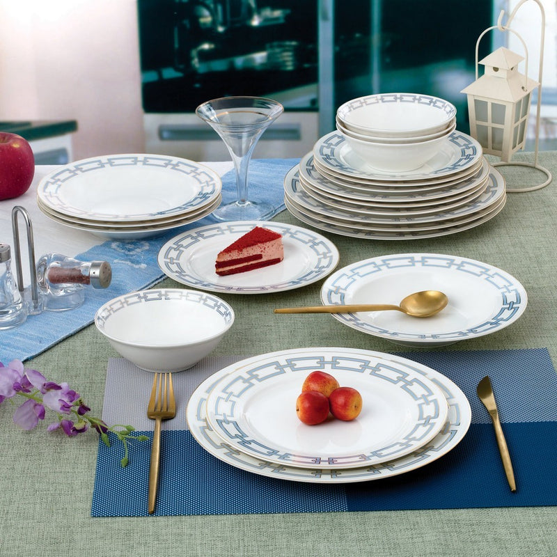 20 Piece Dinnerset | Abbey Light Blue