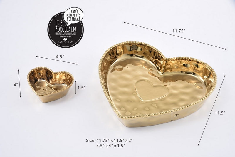 Chip N Dip Heart | Gold