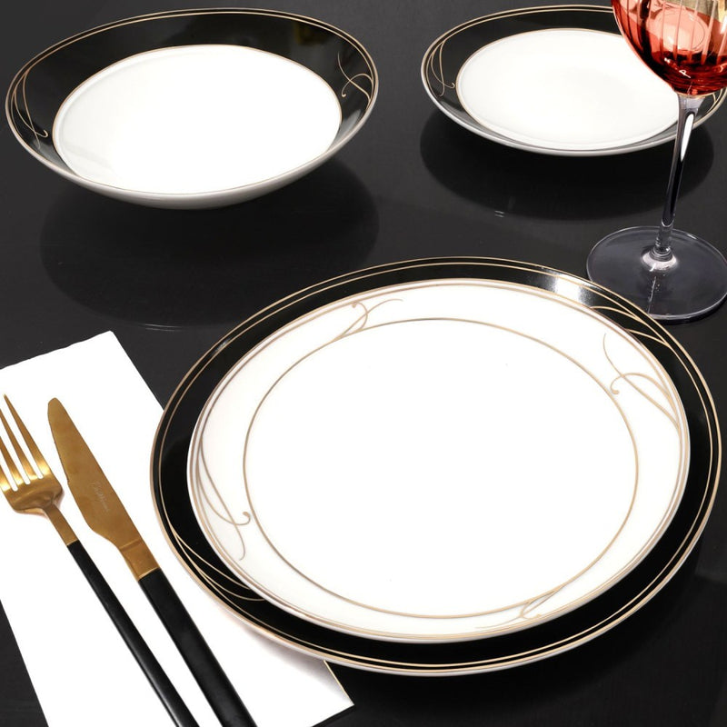 Black Elegance Dinnerset for 4