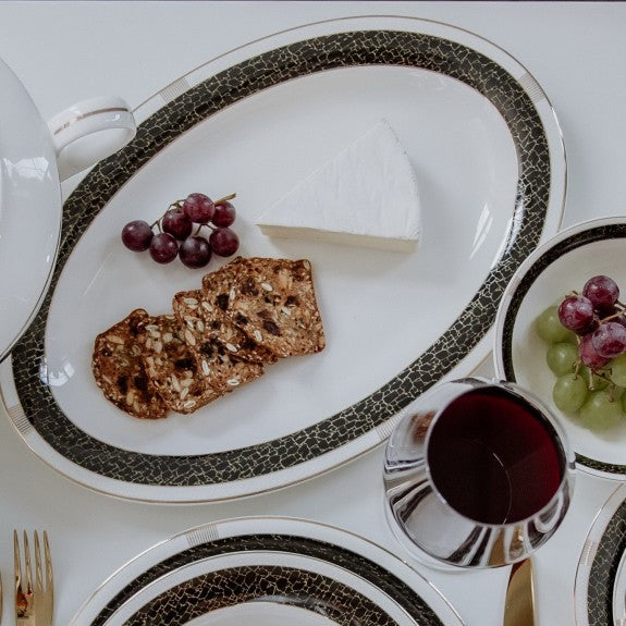 Normand Black Dinnerset for 6