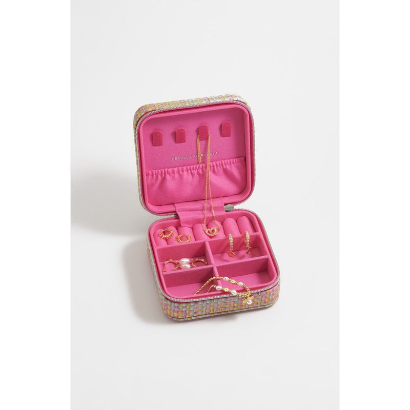 Mini Square Jewelry Box | Multicolour Woven