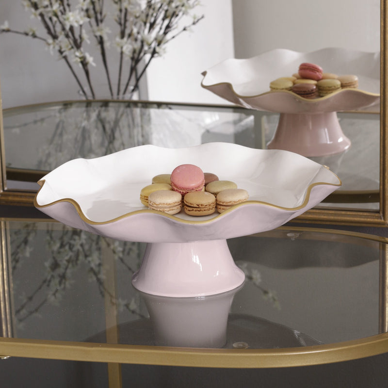 Encanto Pedestal Plate | Camellia Carola