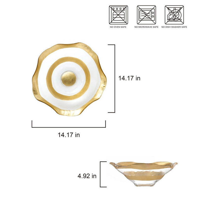 Large Bowl | Gold Stripe