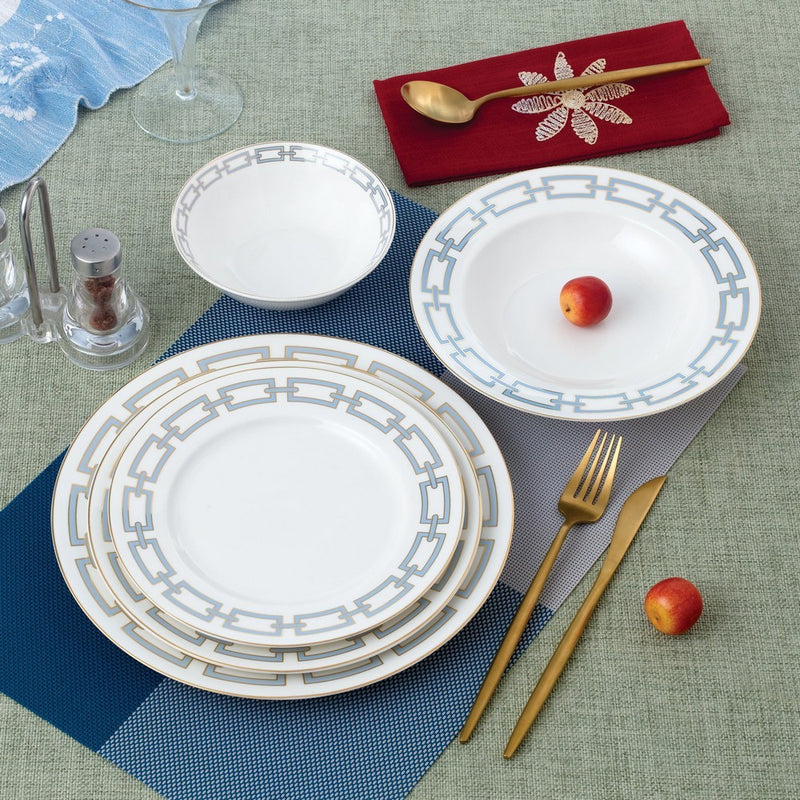 20 Piece Dinnerset | Abbey Light Blue