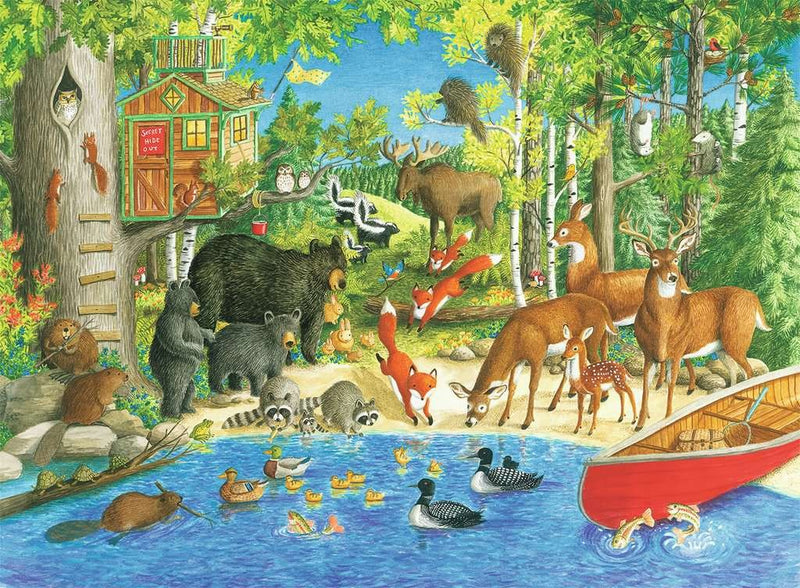 200 Piece Puzzle | Woodland Friends