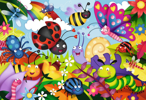 Floor Puzzle - Cute Bugs