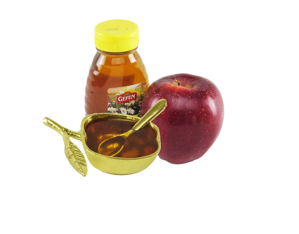 Gold Mini Apple Honey Dish Set