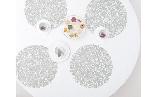 Round Mat - Glacier Petal