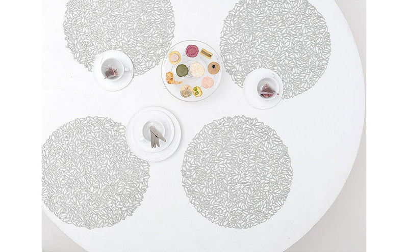 Round Mat - Glacier Petal