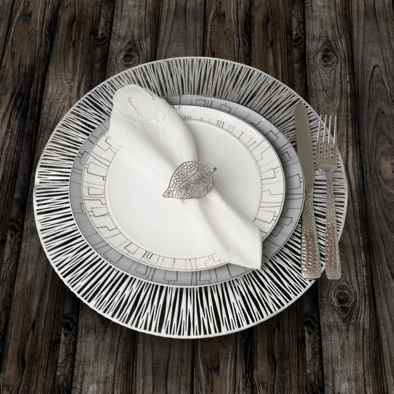 Round Cosmos Silver Placemat Set
