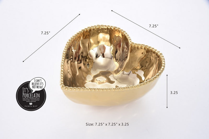 Big Heart Bowl | Gold Love is in the Air