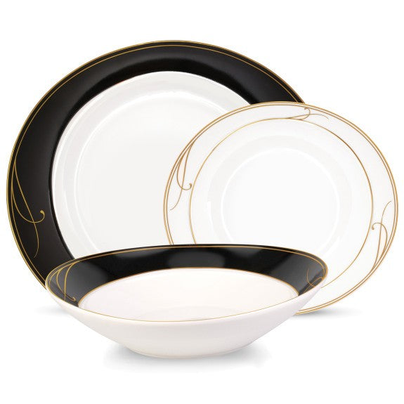 Black Elegance Dinnerset for 4