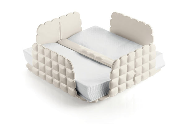 Flat Npakin Holder - Milk White Tiffany