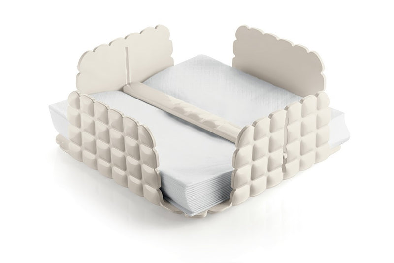 Flat Npakin Holder - Milk White Tiffany