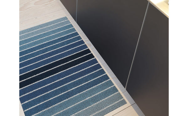 Utility Mat | Block Stripe | Denim