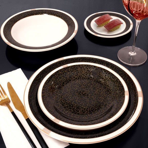 Normand Black Dinnerset for 6