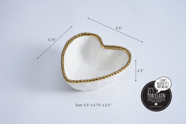 White Gold Heart Bowl | Love is in the Air