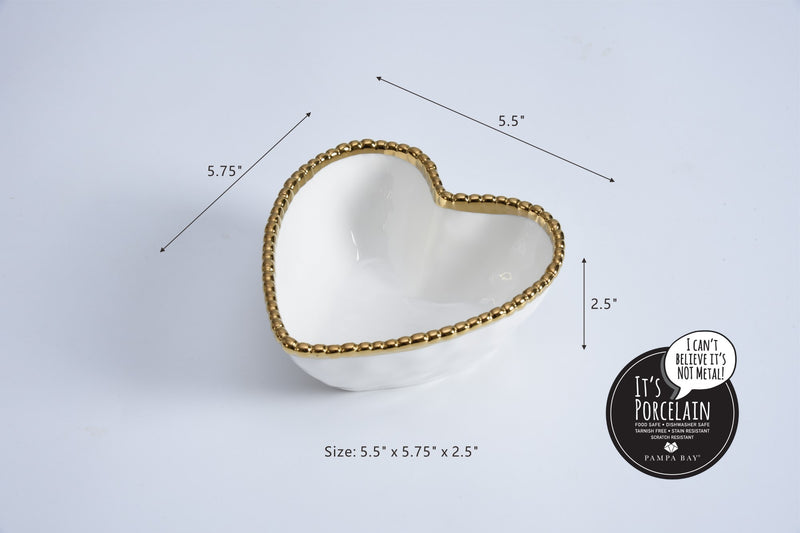 White Gold Heart Bowl | Love is in the Air