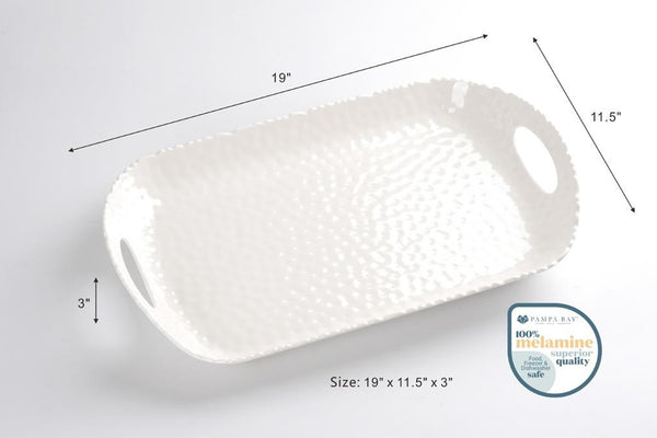 Pampa Bay Rectangle Tray | Melamine | Waves | Wrapt