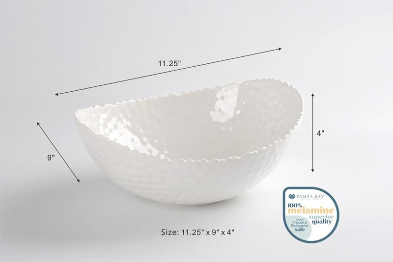 Pampa Bay Large Oval Bowl | Melamine | Waves | Wrapt