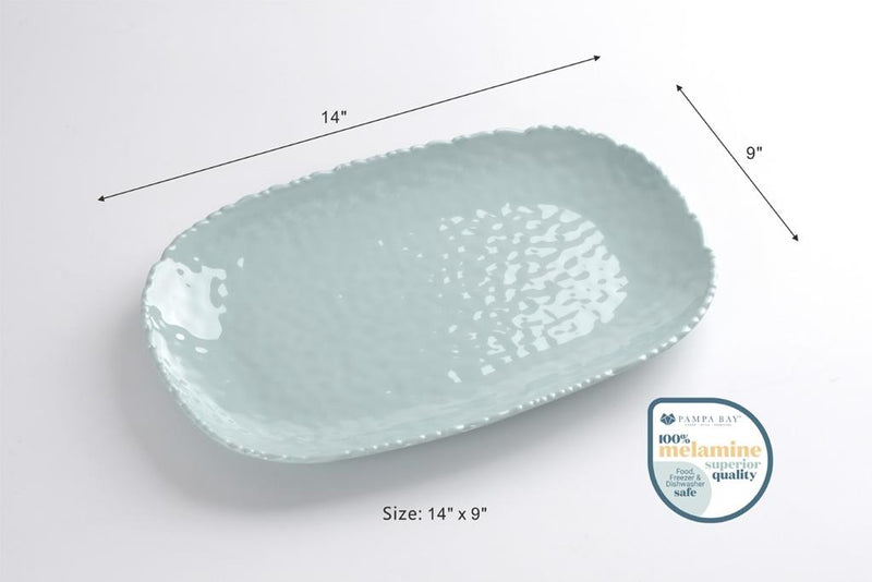 Pampa Bay Medium Platter | Melamine | Ocean | Wrapt