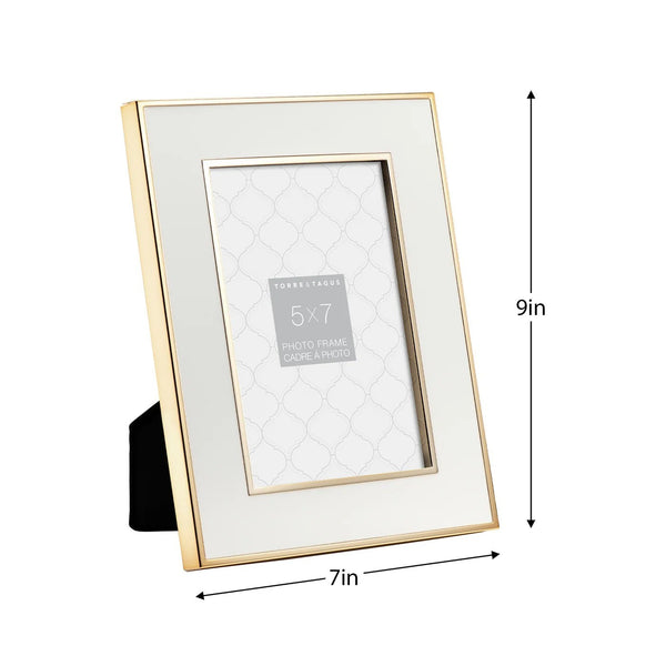 5x7 Picture Frame | St. Regis Gold/White