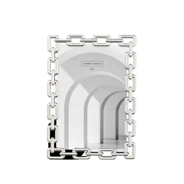 4x6 Picture Frame | Chain Link Silver
