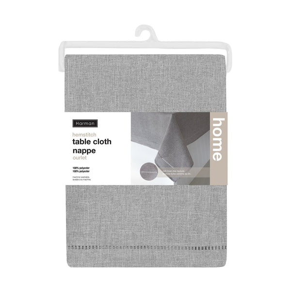 Tablecloth Linen Look | 60" x 120" | Grey