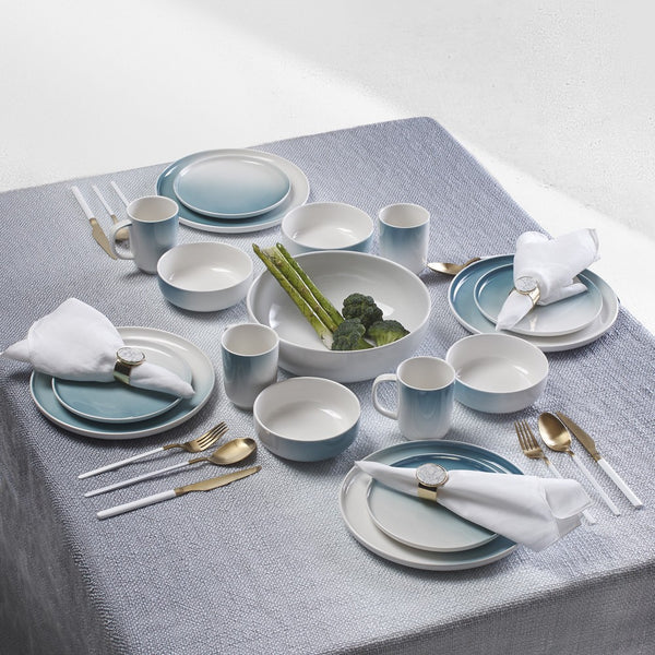 Luster Green Dinnerset for 4