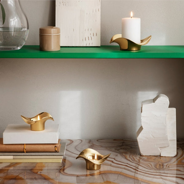 Gold Cobra Tealight Holders